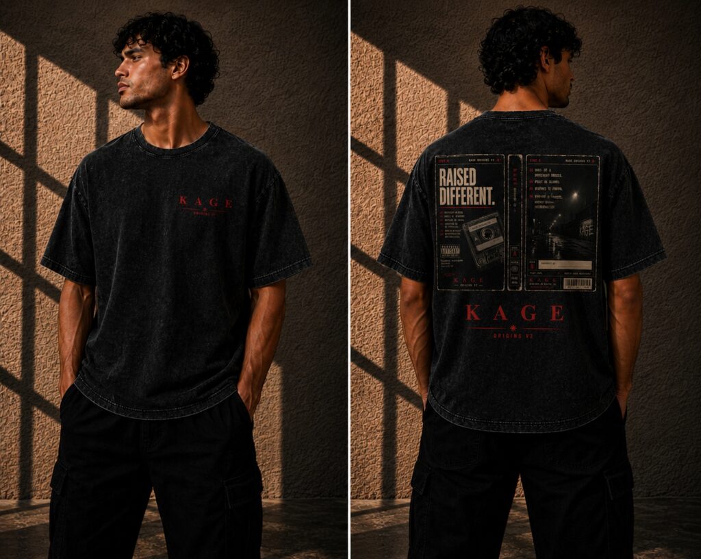 ORIGINS V2 - RAISED CASSETTE - BLK WASHED