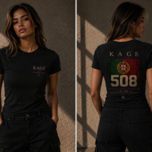 Women's Crewneck - Little Portugal - BLK - Front View
