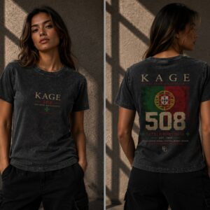 Women's Crewneck - Little Portugal - BLK WASHED - Front View