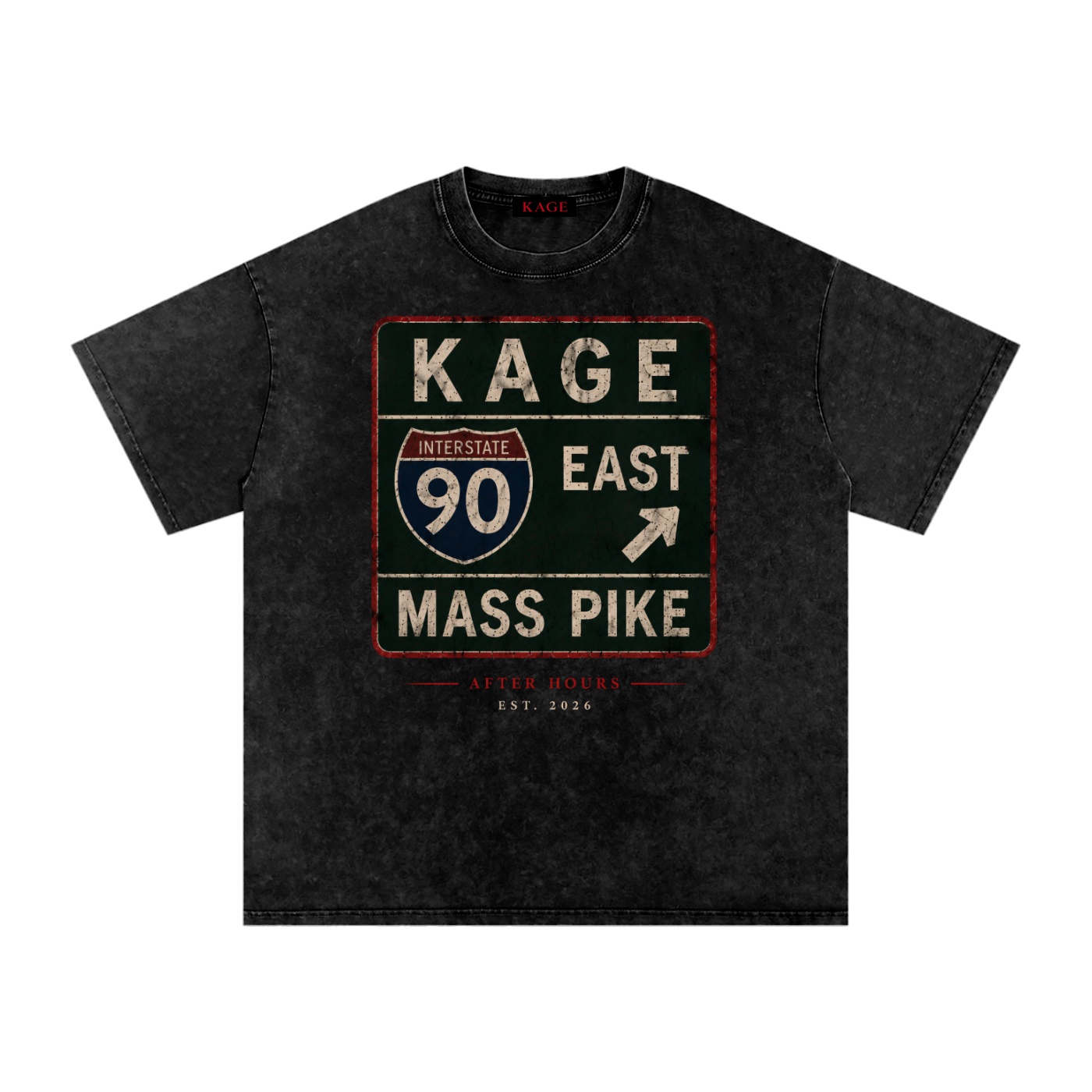 ORIGINS - I90 Eastbound - BLK WASHED - Image 3
