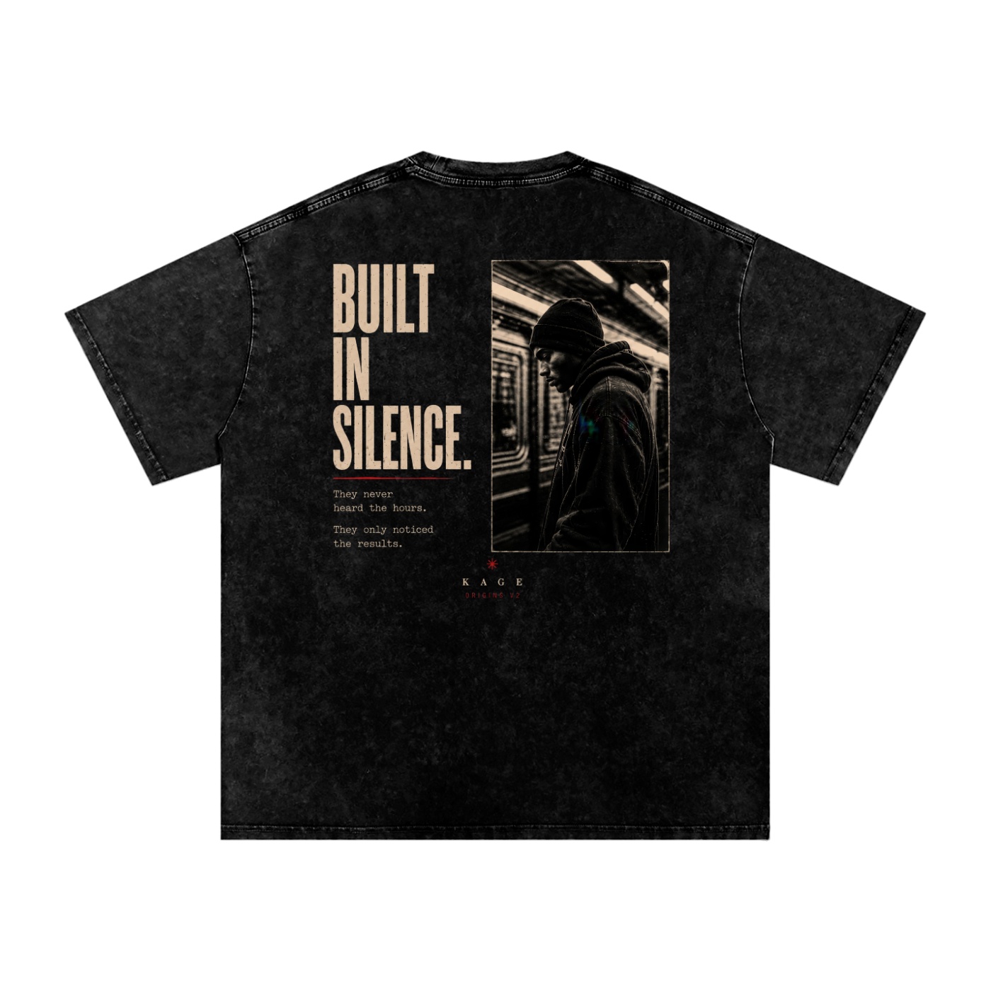 ORIGINS V2 - BUILT IN SILENCE - BLK WASHED - Image 2