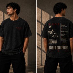 ORIGINS V2 - RAISED DIFFERENT - BLK WASHED