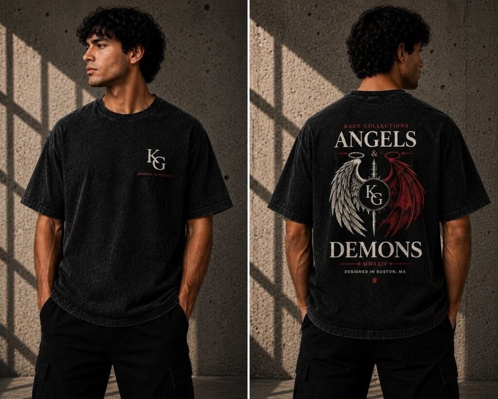 ANGELS & DEMONS V1 - BLK WASHED