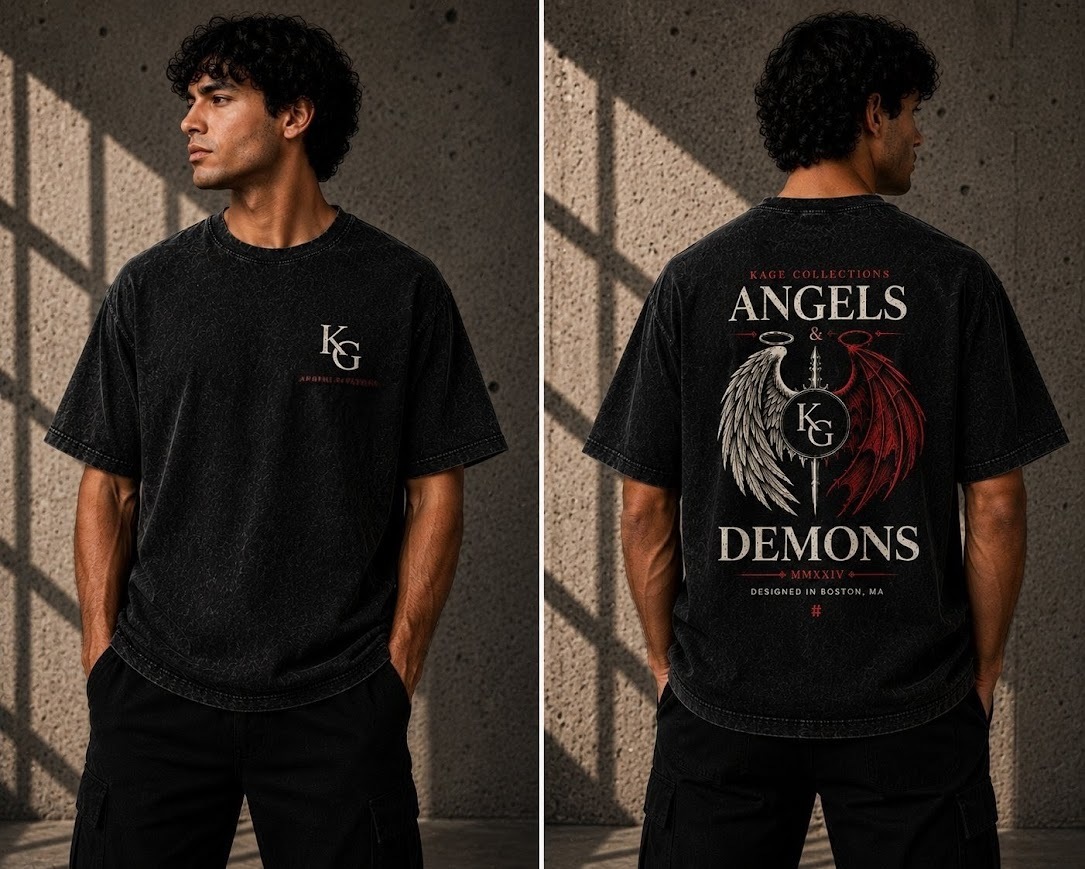 ANGELS & DEMONS V1 - BLK WASHED
